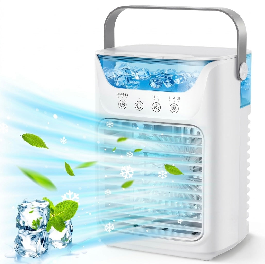 Aurisse 3-In-1 Mini Portable Air Cooler Fan